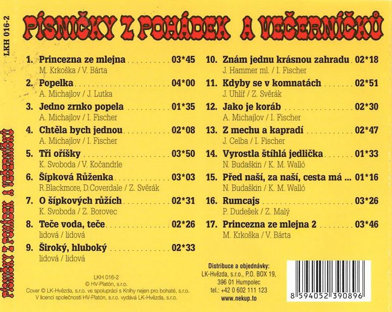 Písničky z pohádek a večerníčků - CD