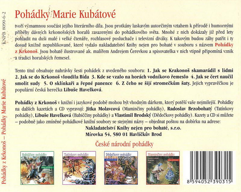 Pohádky z Krkonoš - CD