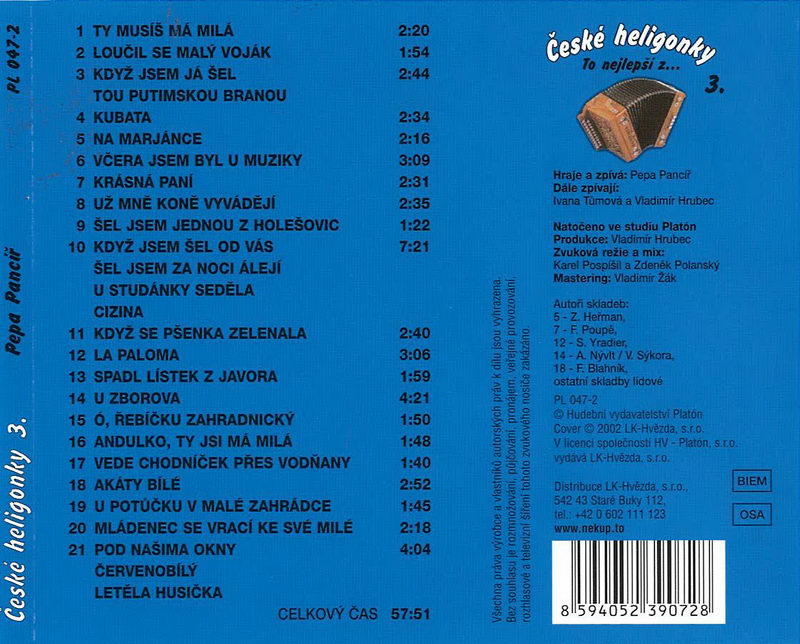 České heligonky 3, to nejlepší - CD