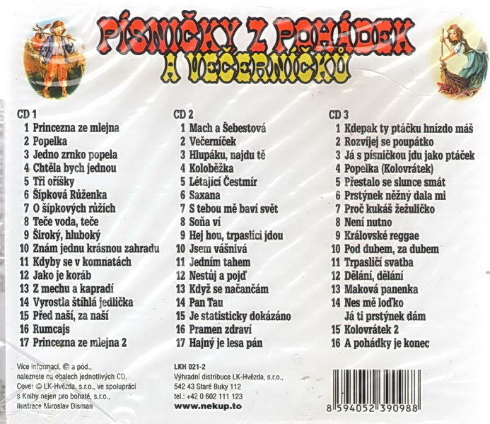 Písničky z pohádek a večerníčků 3CD