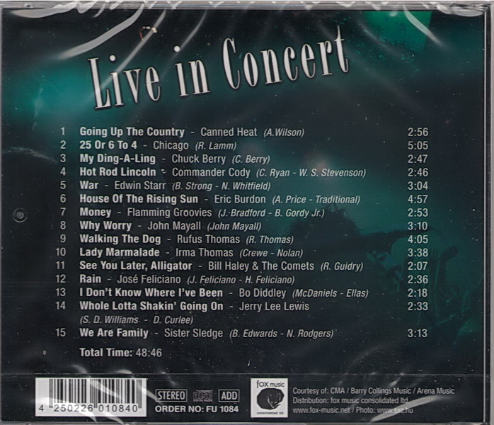 Live In Concert - CD