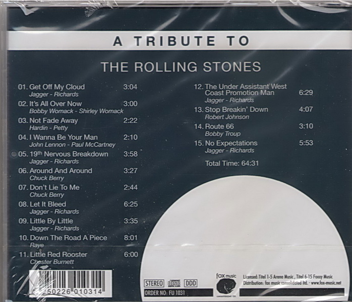 The Rolling Stones - A Tribute To - CD