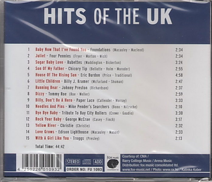 Hits of the UK - CD