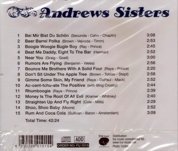 Andrews Sisters - CD