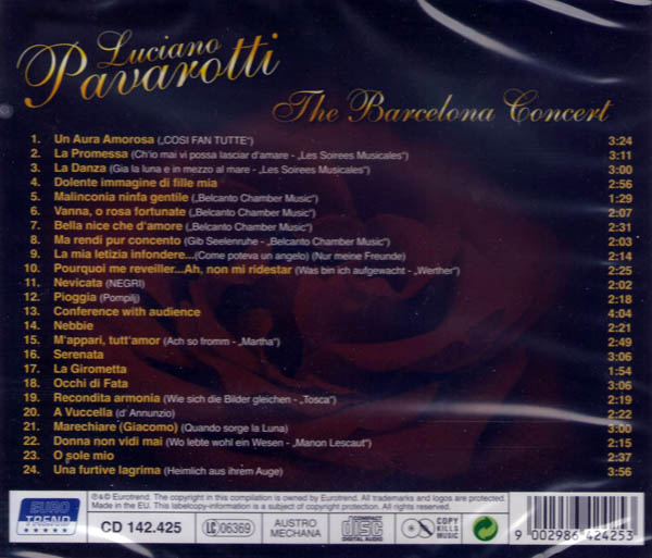 Luciano Pavarotti - The Barcelona Concert - CD