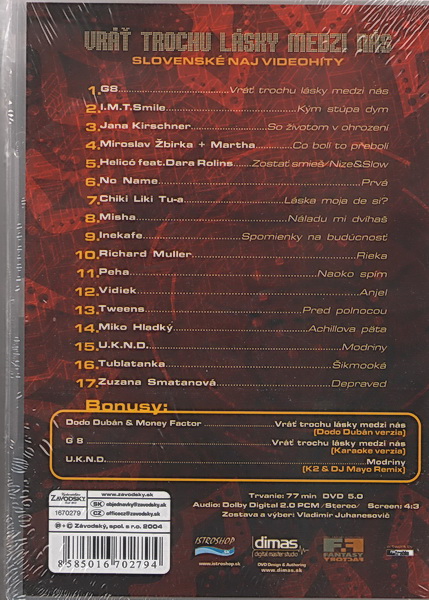 Vráť trochu lásky medzi nás - DVD