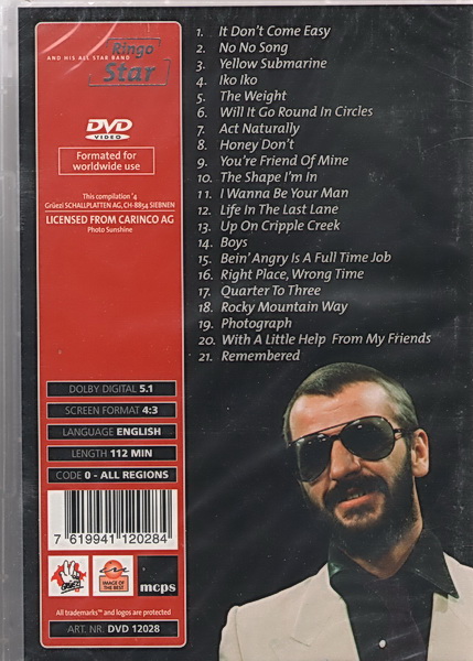 Ringo Star And His All Star Band - DVD