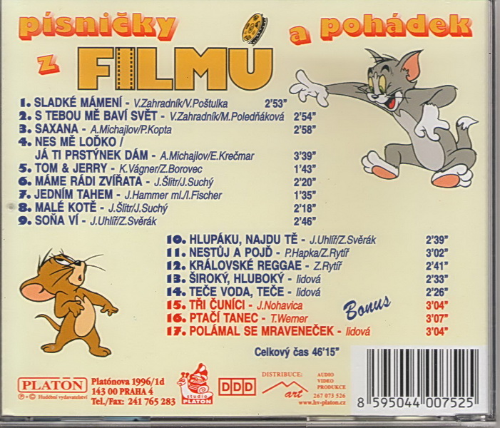 PÍSNIČKY Z FILMŮ A POHÁDEK - CD