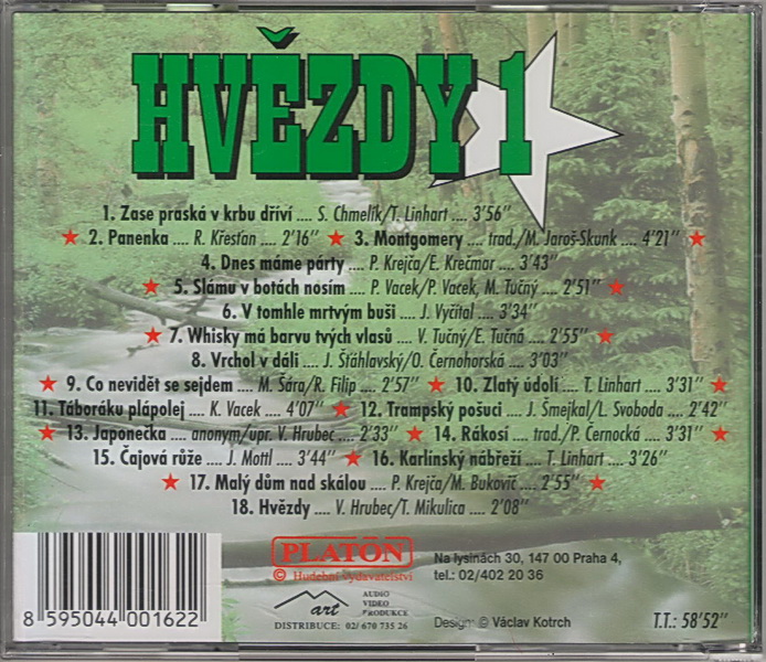 HVĚZDY 1 - CD