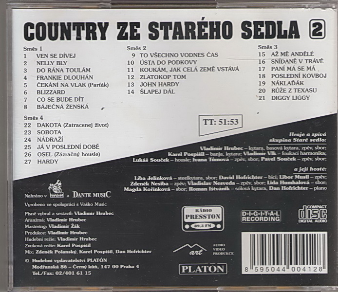 COUNTRY ZE STARÉHO SEDLA 2 - CD