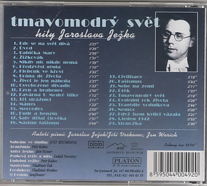 Tmavomodrý svět - CD