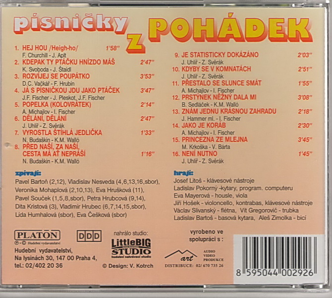 Písničky z pohádek - CD
