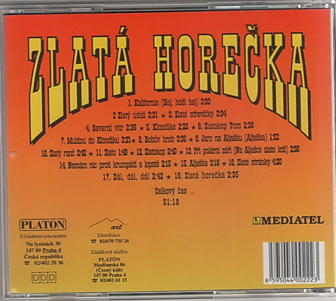 Zlatá horečka CD