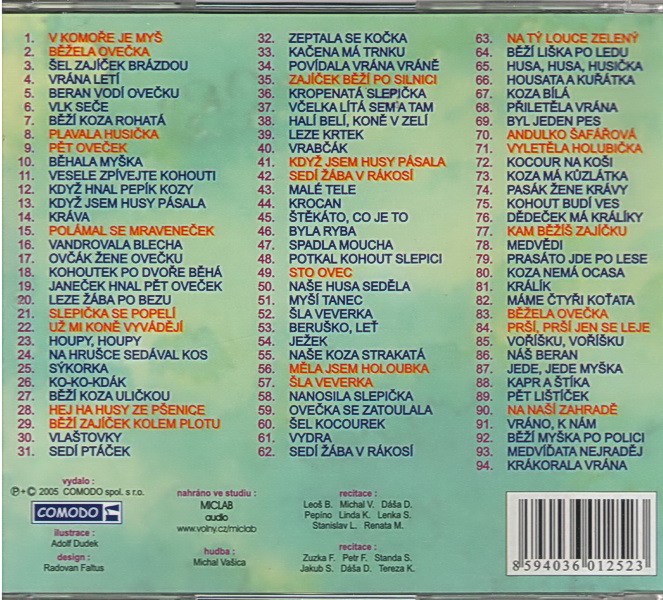Písničky a říkanky o zvířátkách 2 CD