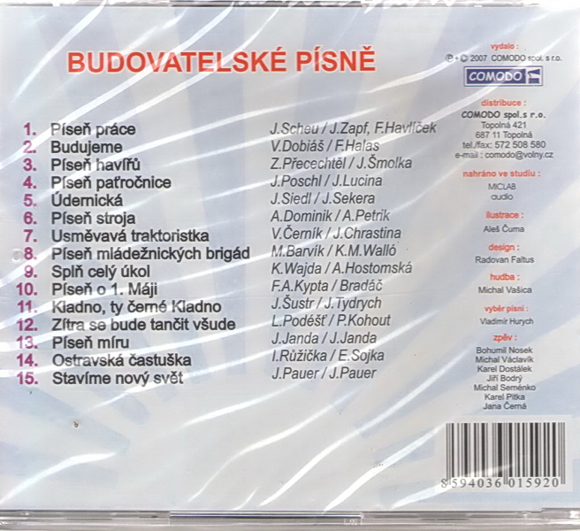 Budovatelské písně - CD