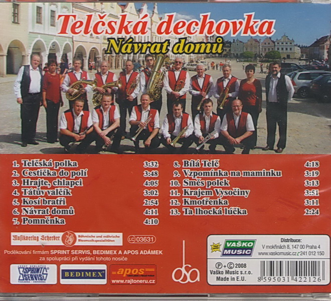 Telčská dechovka - Návrat domů - CD