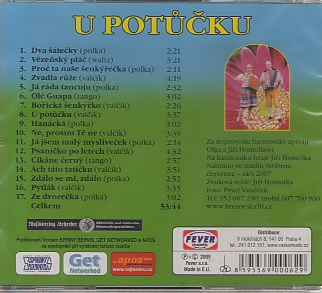 Manželé Homolkovi: U potůčku CD