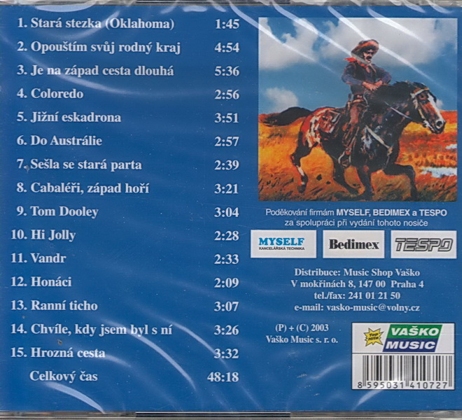 Kovbojské písničky - CD