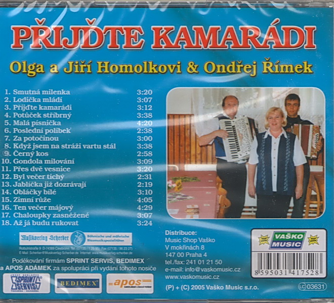 Přijďte kamarádi - CD