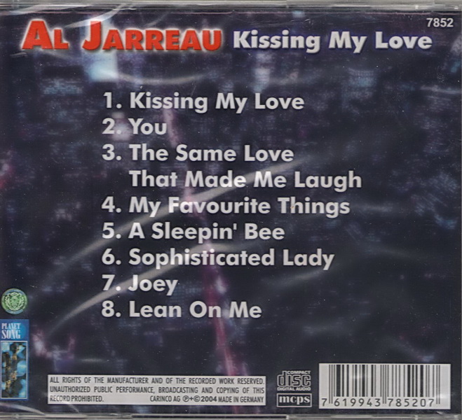 Al Jarreau - Kissing my love - CD