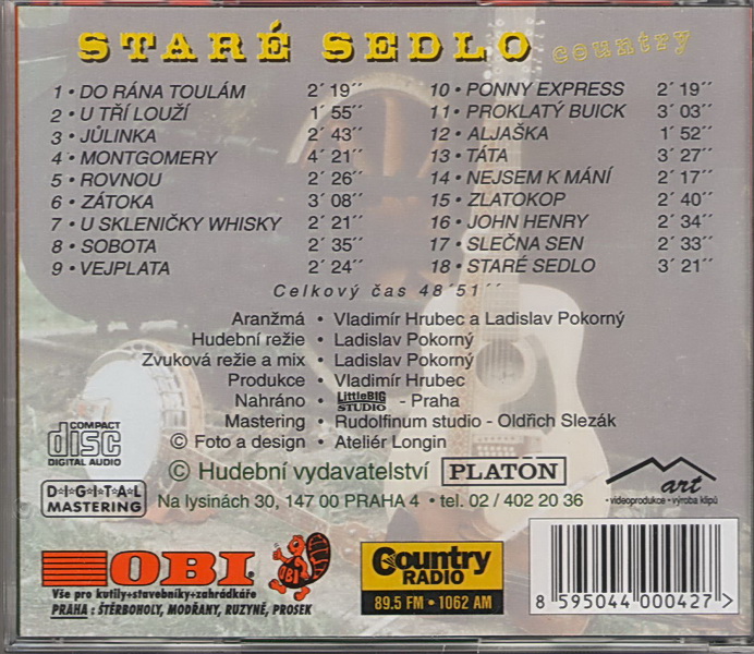 STARÉ SEDLO country - CD