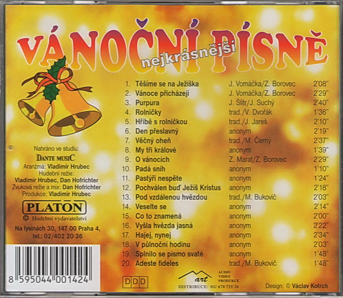 Vánoční písně nejkrásnější - CD