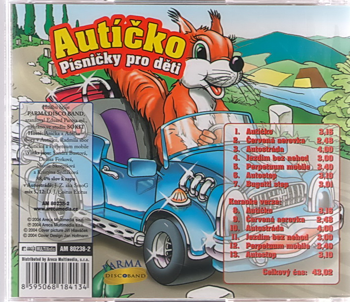 Autíčko písničky pro děti CD