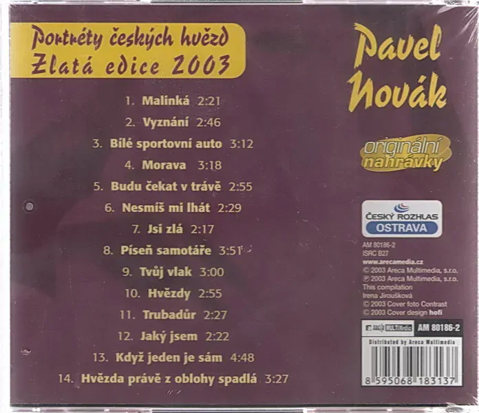 Pavel Novák Portréty českých hvězd CD