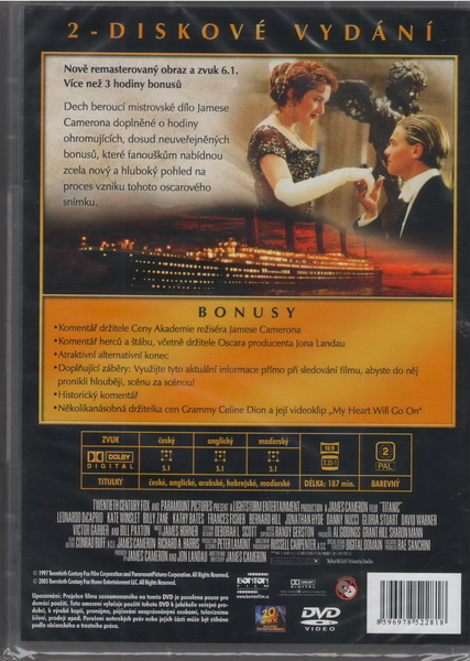 Titanic 2x DVD
