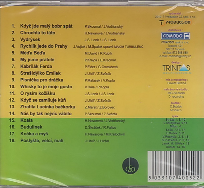 Když jde malý bobr spát CD