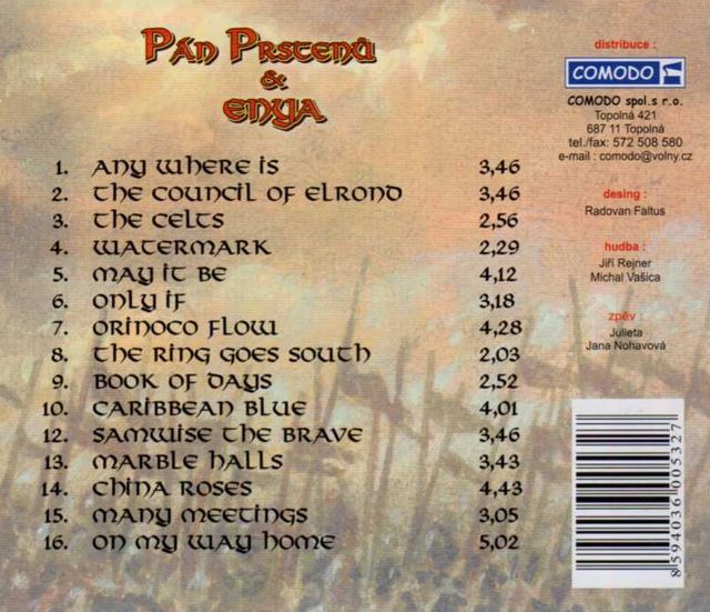 Pán prstenů & Enya CD