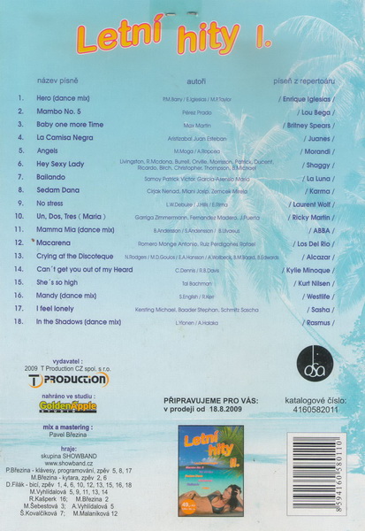 Letní hity 1. CD