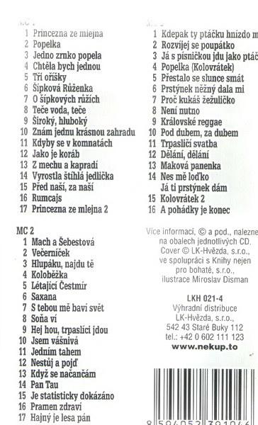 Písničky z pohádek a večerníčků 3x MC kazeta