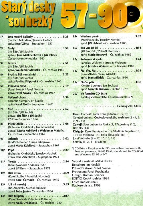 Starý desky ´sou hezký 57-90 potřetí CD