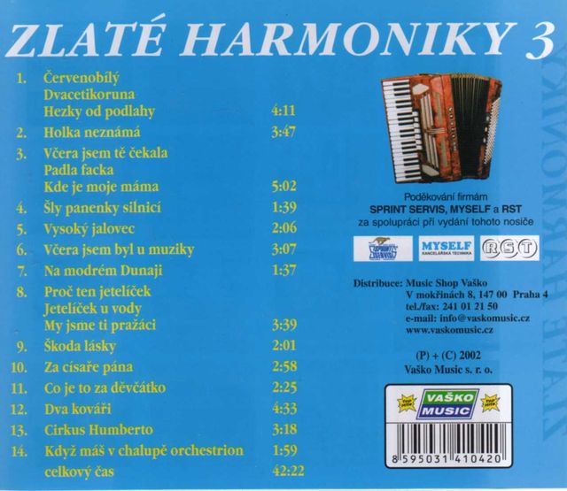 Zlaté harmoniky 3 CD