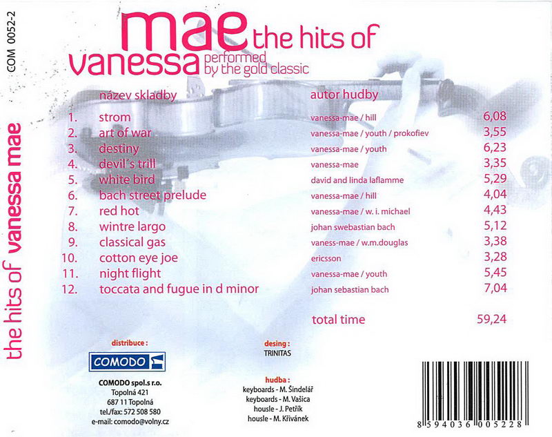 The Hits Of Vanessa Mae - CD cover