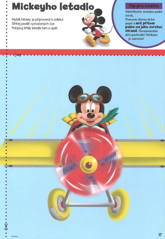 Disney Walt School Skills Vyzkoušej si stříhání 1 Uč se s námi