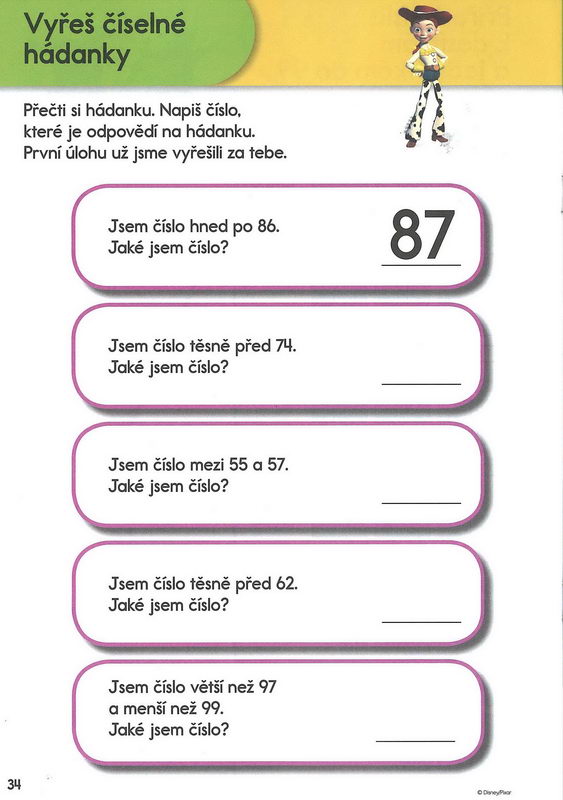 Disney Walt School Skills Jak řešit matematické úlohy Uč se s námi