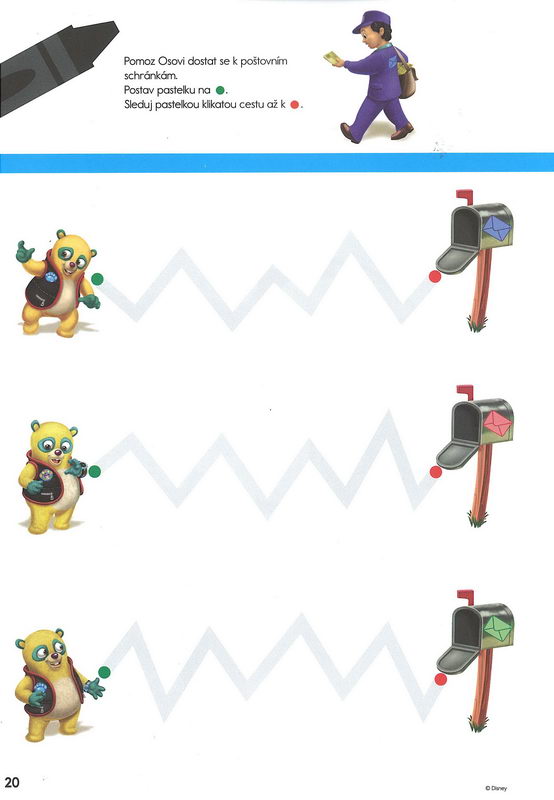 Disney Walt School Skills Vyzkoušej si vybarvování 1 Uč se s námi