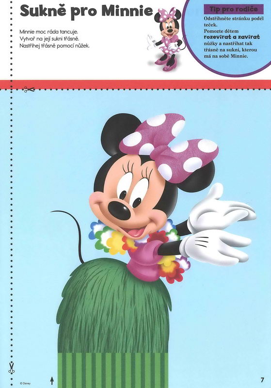 Disney Walt School Skills Vyzkoušej si stříhání 1 Uč se s námi