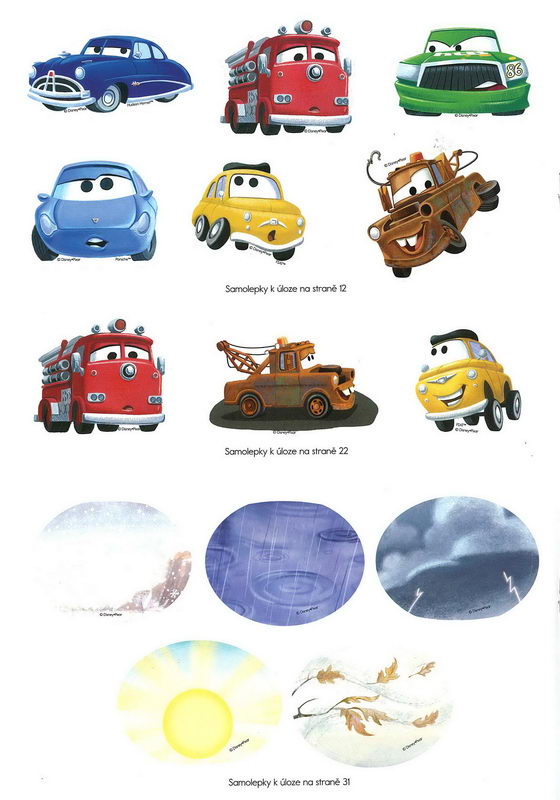 Disney Walt School Skills Slova a slovní zásoba s Auty Uč se s námi