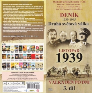 Deník - Druhá světová válka díl 3. - Listopad 1939 DVD